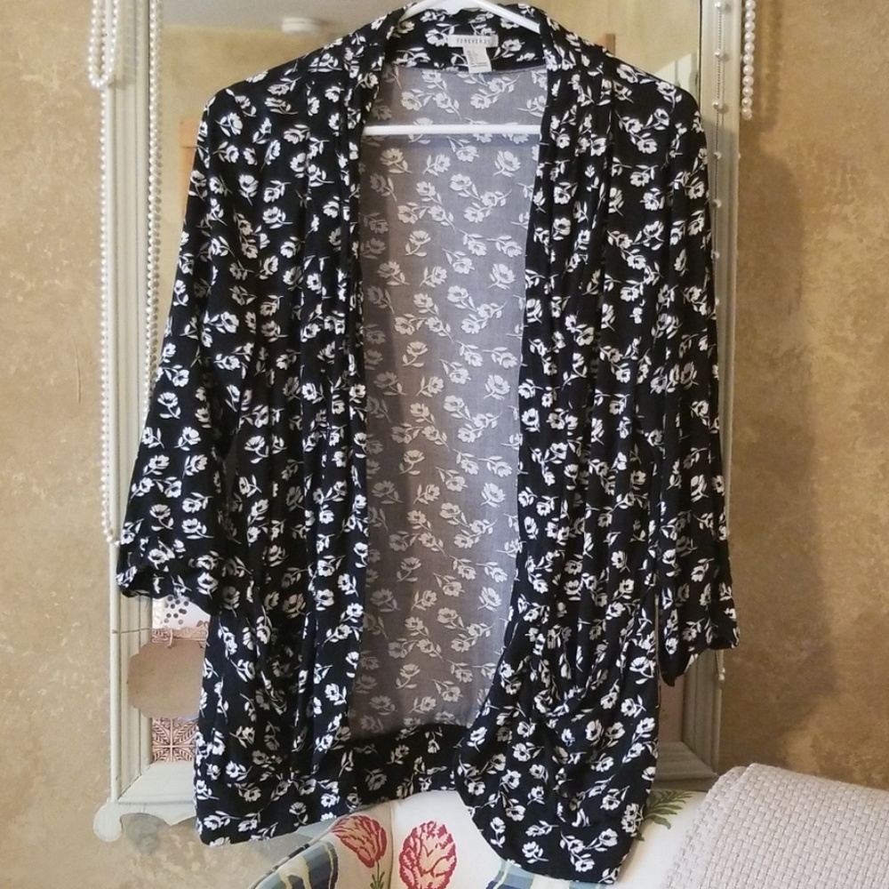 Forever 21 Floral Cardi
